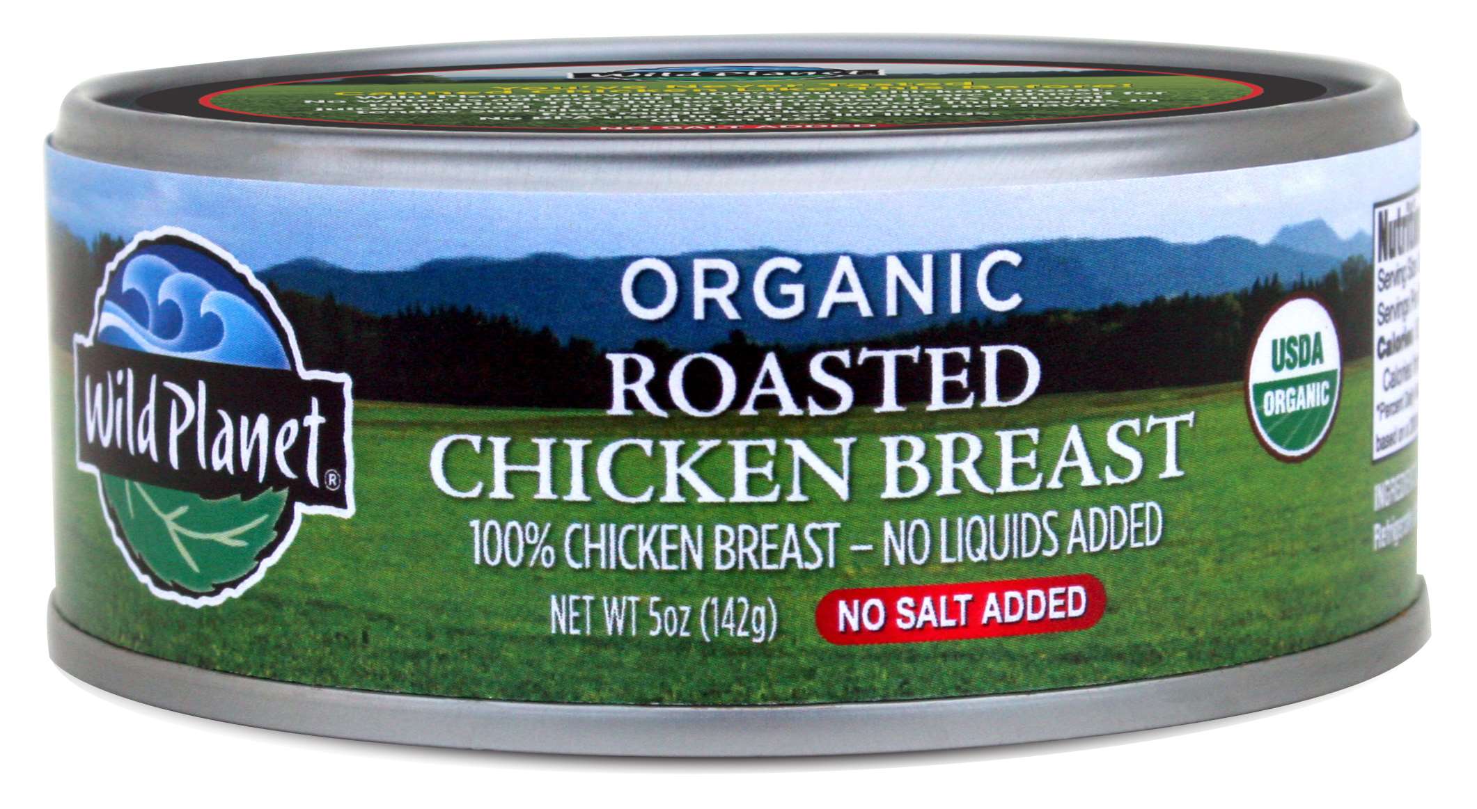 Wild Planet Foods Organic No Salt Roasted Chicken Breast, 5 Ounce -- 12 Per Case