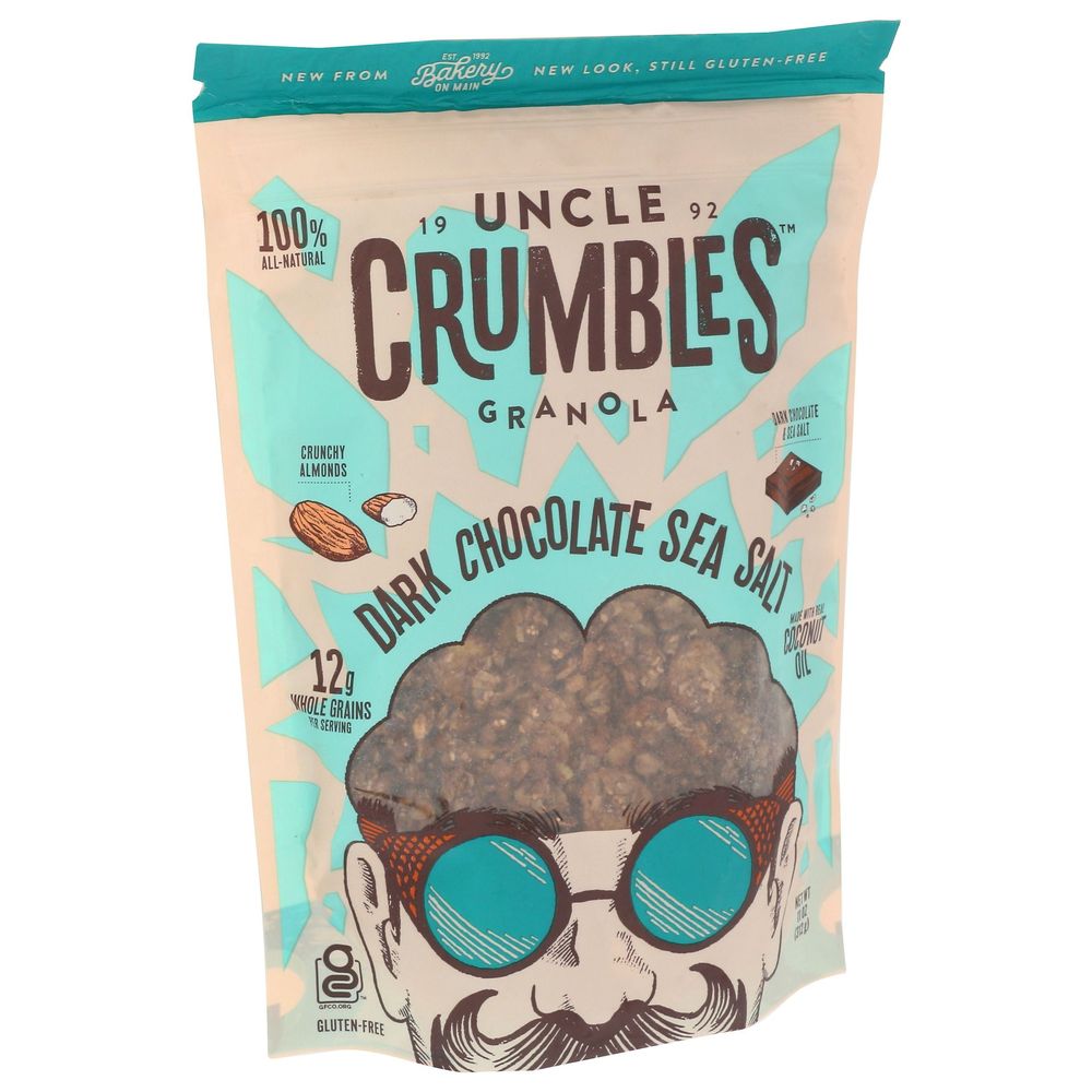 Uncle Crumbles Dark Chocolate Sea Salt Granola, 11 Ounce -- 6 Per Case