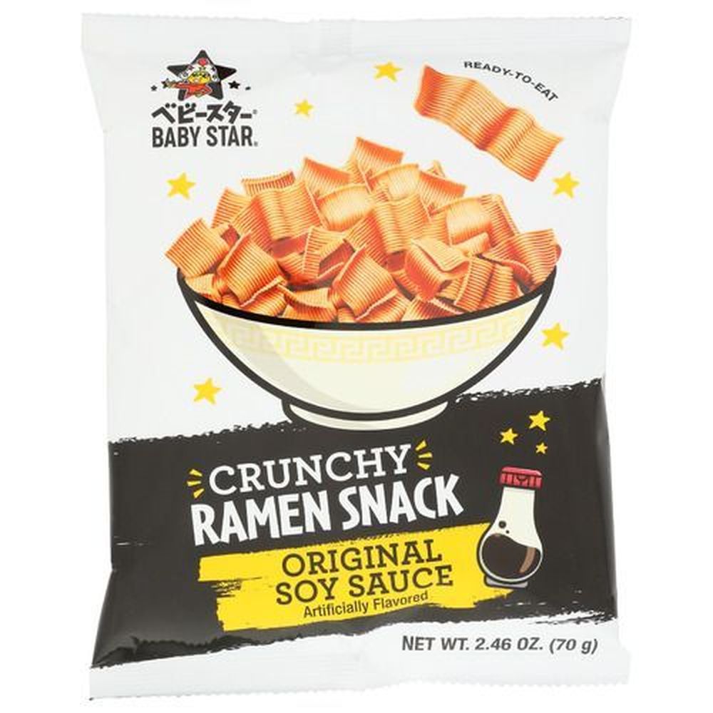 Baby Star Original Soy Sauce Crunchy Ramen Snack, 2.46 Ounce -- 6 Per Case