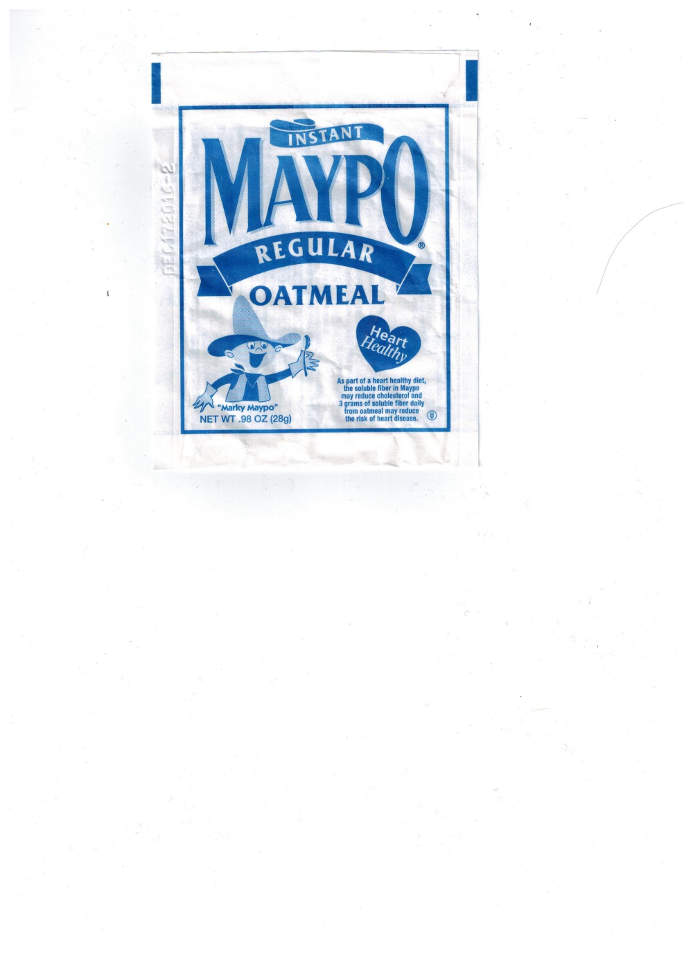Maypo Regular Instant Oatmeal Cereal, 0.98 Ounce -- 48 Per Case