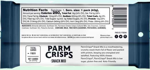 Parmcrisps, Original Snack Mix, 1.5 Ounce -- 96 Per Case
