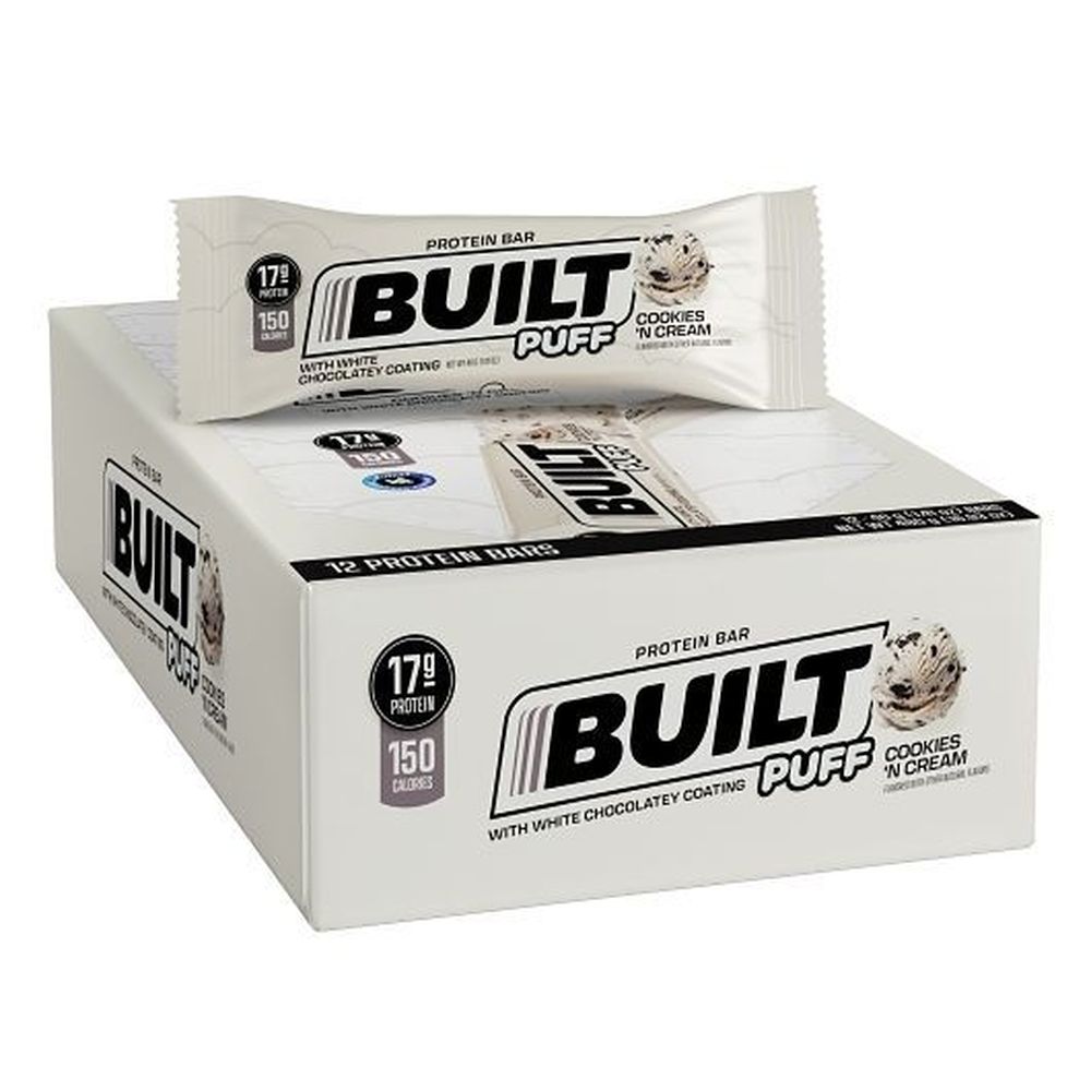 Built White Chocolate Cookies N Cream Puff, 1.41 Ounce -- 144 Per Case