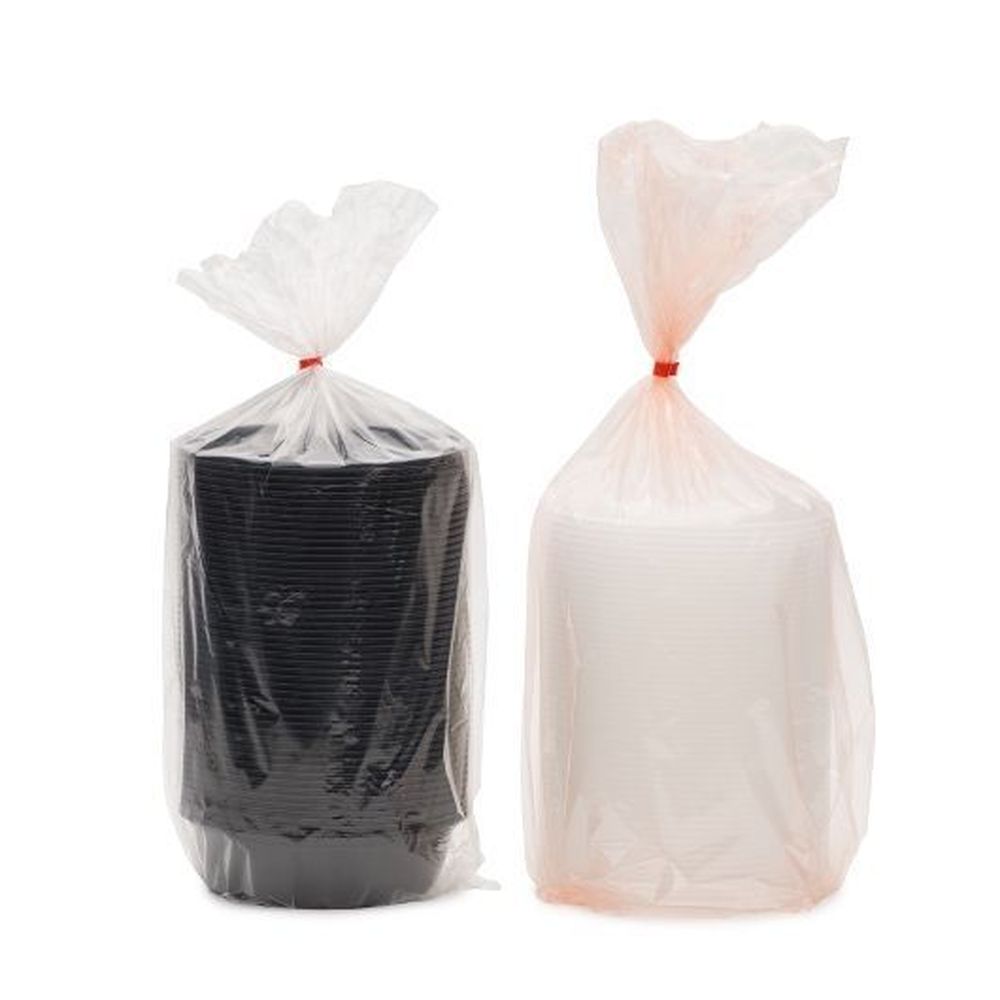 Cubeware 24 Ounce Black Container With Clear Vented Lid, 150 Set