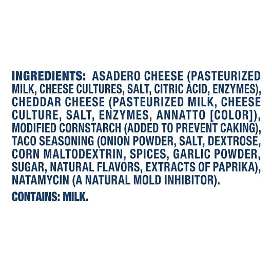 Kraft Shredded Cheddar And Asadero Cheese, 8 Ounce -- 12 Per Case