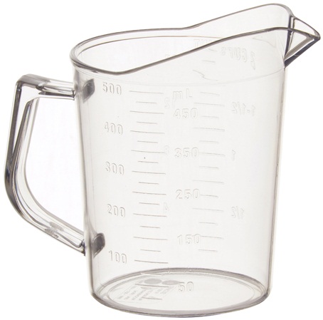 Winco Polycarbonate Measuring Cup, 1 Pint -- 36 Per Case