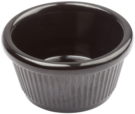 Winco Black Fluted Ramekin, 2 Ounce -- 96 Per Case