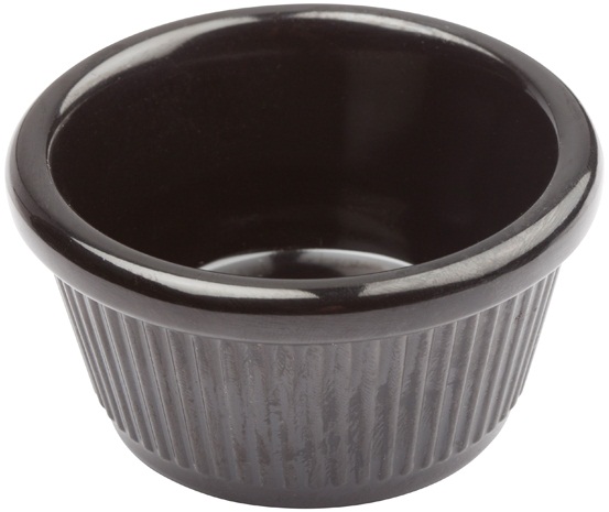 Winco Black Fluted Ramekin, 4 Ounce -- 96 Per Case