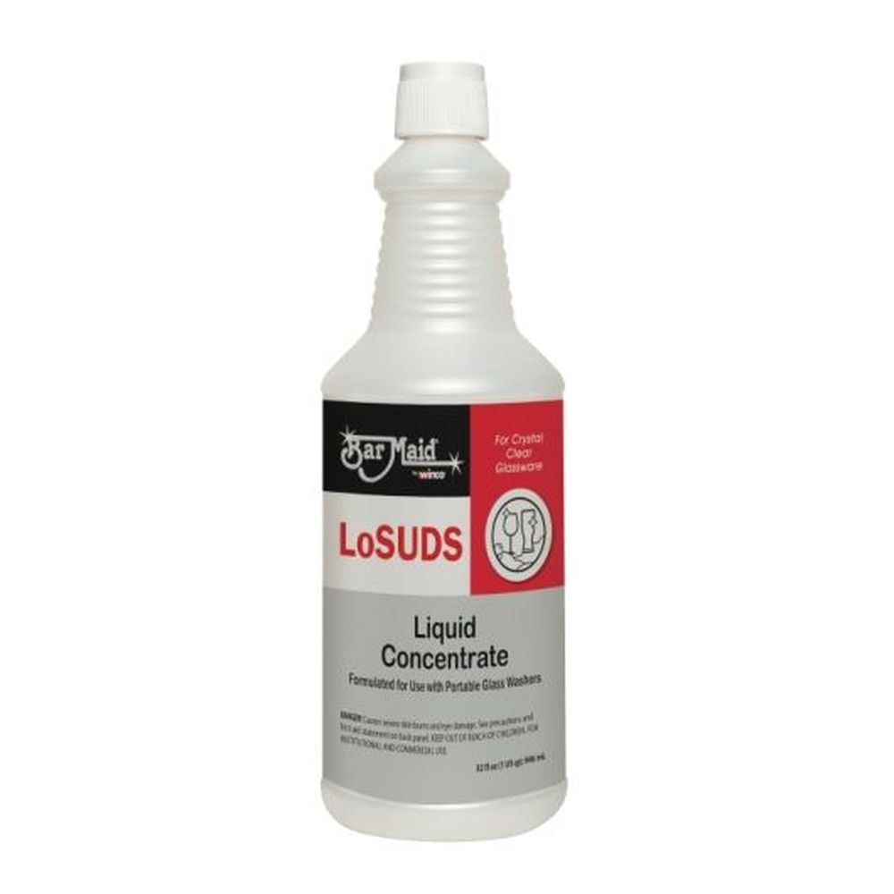 Bar Maid Losuds 12 Fluid Ounce Glassware Liquid Concentrate, 12 Count