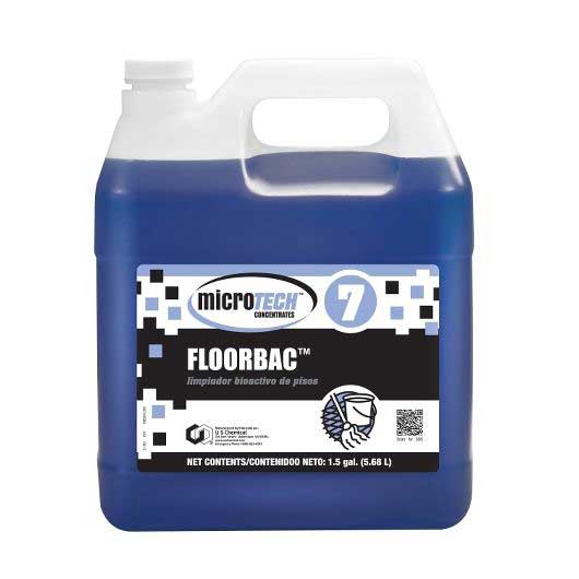 MicroTech Floorbac No Rinse Bio Active Floor Cleaner, 1.5 Gallon