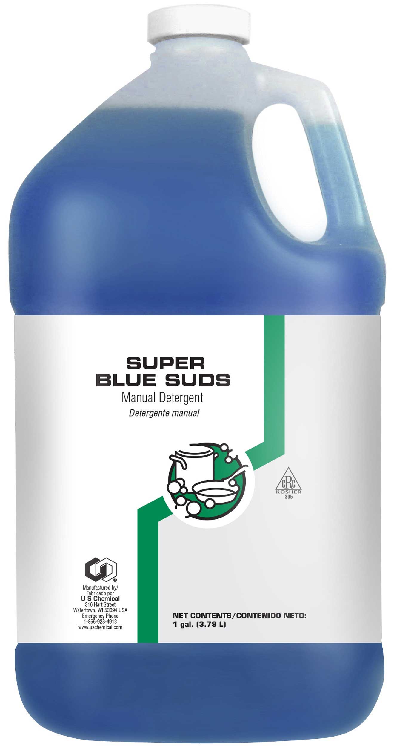 U S Chemical Manual Pot And Pan Detergent, 1 Gallon -- 4 Per Case