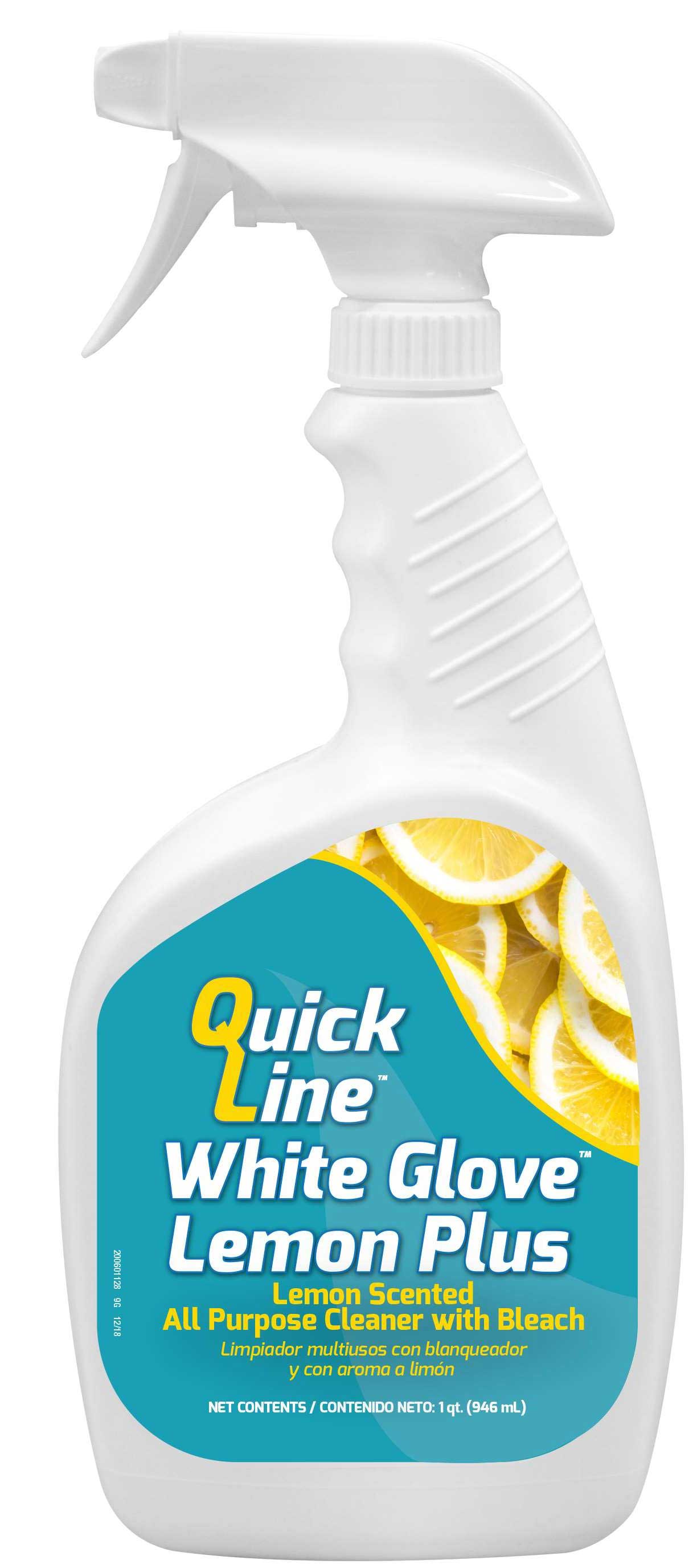 Quickline Lemon Scented All Purpose Cleaner With Bleach, 32 Fluid Ounce -- 6 Per Case