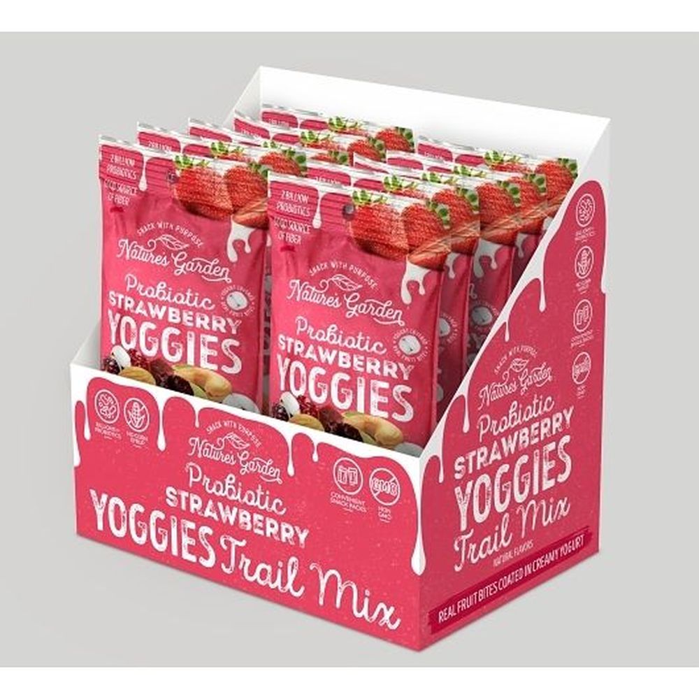 Natures Garden Probiotic Strawberry Yoggie Trail Mix, 1.8 Ounce
