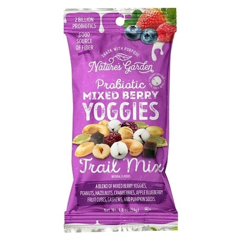 Natures Garden Probiotic Mixed Berry Yoggie Trail Mix, 1.8 Ounce