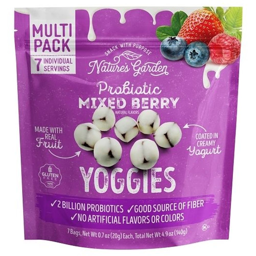 Natures Garden Probiotic Mixed Berry Yoggies, 4.9 Ounce - 12 per case