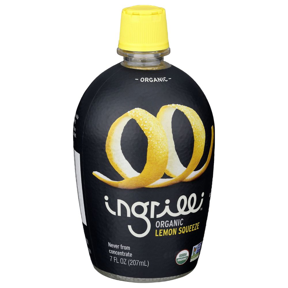Ingrilli Organic Lemon Squeeze, 7 Fluid Ounce Bottle -- 12 Per Case
