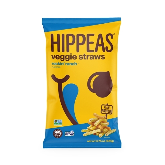 Hippeas Rockin Ranch Veggie Straws, 3.75 Ounce -- 12 per case