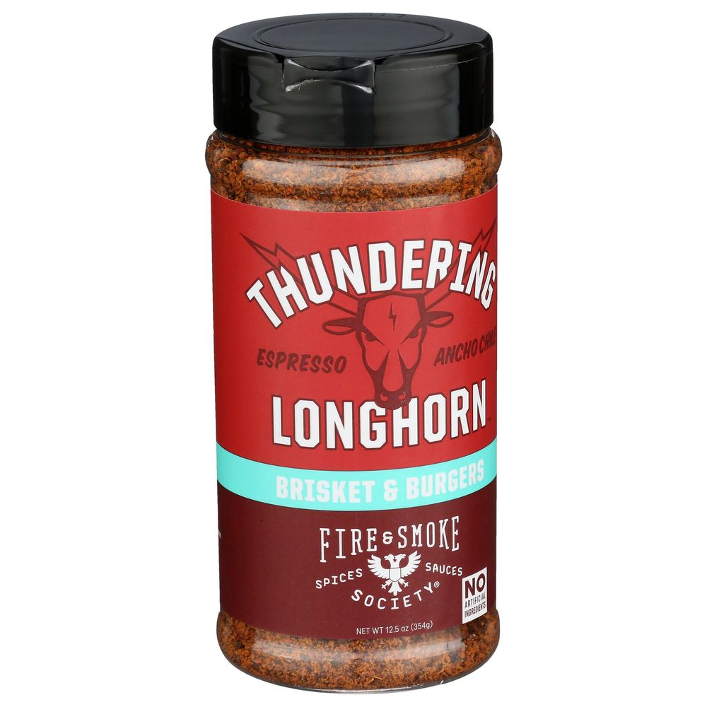 Fire And Smoke Society Thundering Longhorn Beef Rub, 16 Ounce -- 6 Per Case