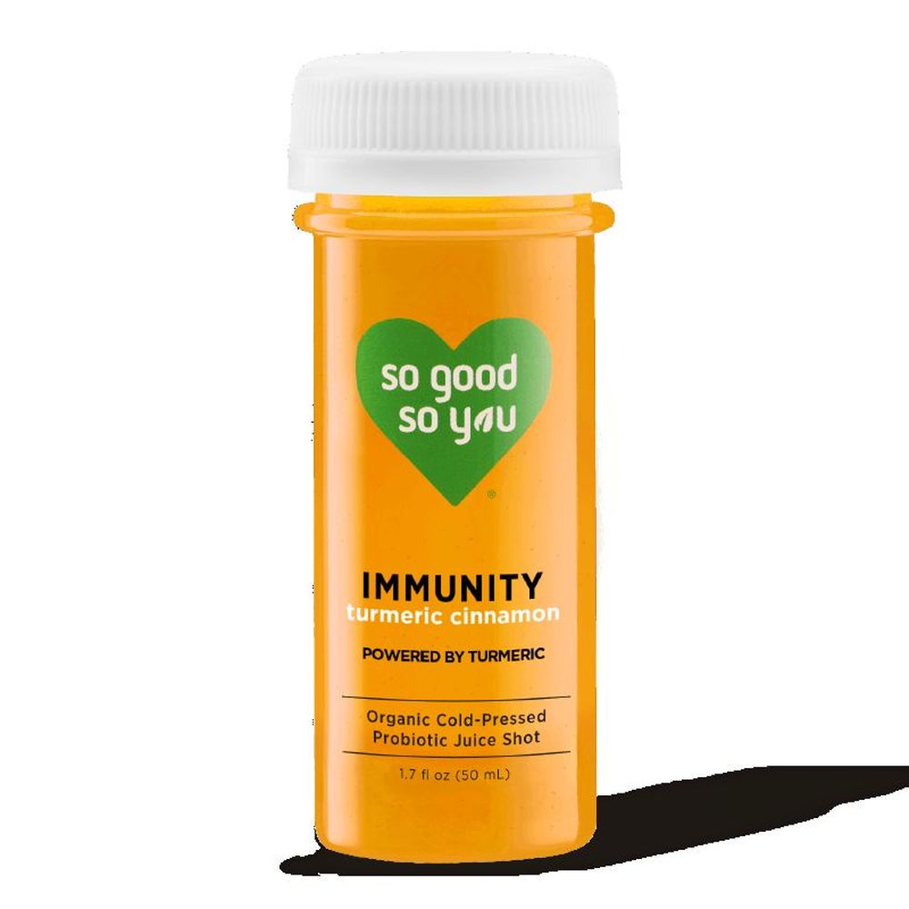 So Good So You Turmeric Cinnamon Probiotic Immunity Shot, 1.7 Ounce -- 12 Per Case