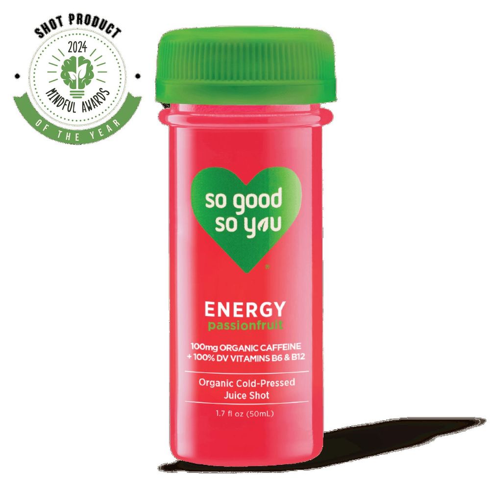 So Good So You Passionfruit Juice Energy Shot, 1.7 Ounce -- 12 Per Case
