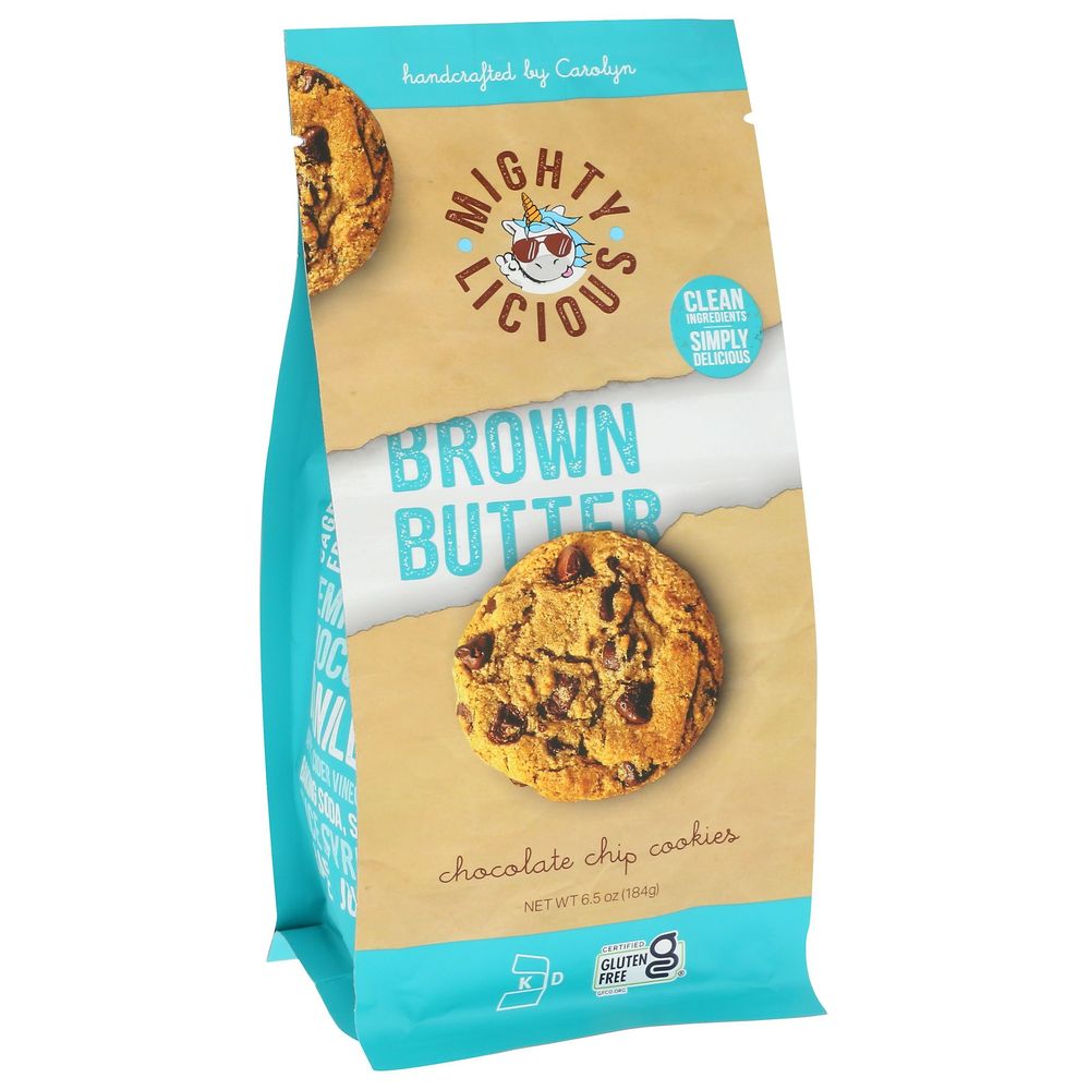 Mightylicious Brown Butter Chocolate Chip Cookie, 6.5 Ounce -- 6 Per Case