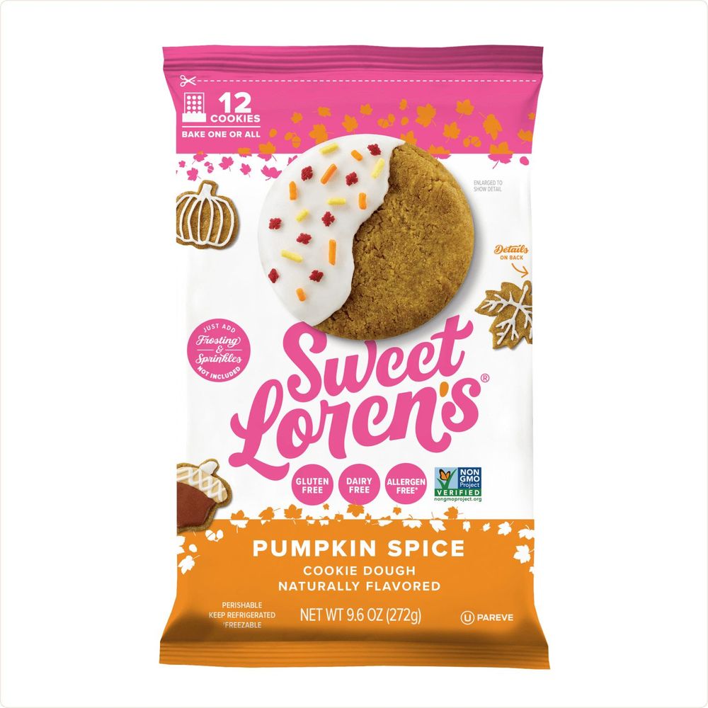 Sweet Lorens Pumpkin Spice Cookie Dough, 9.60 Ounce -- 6 per case