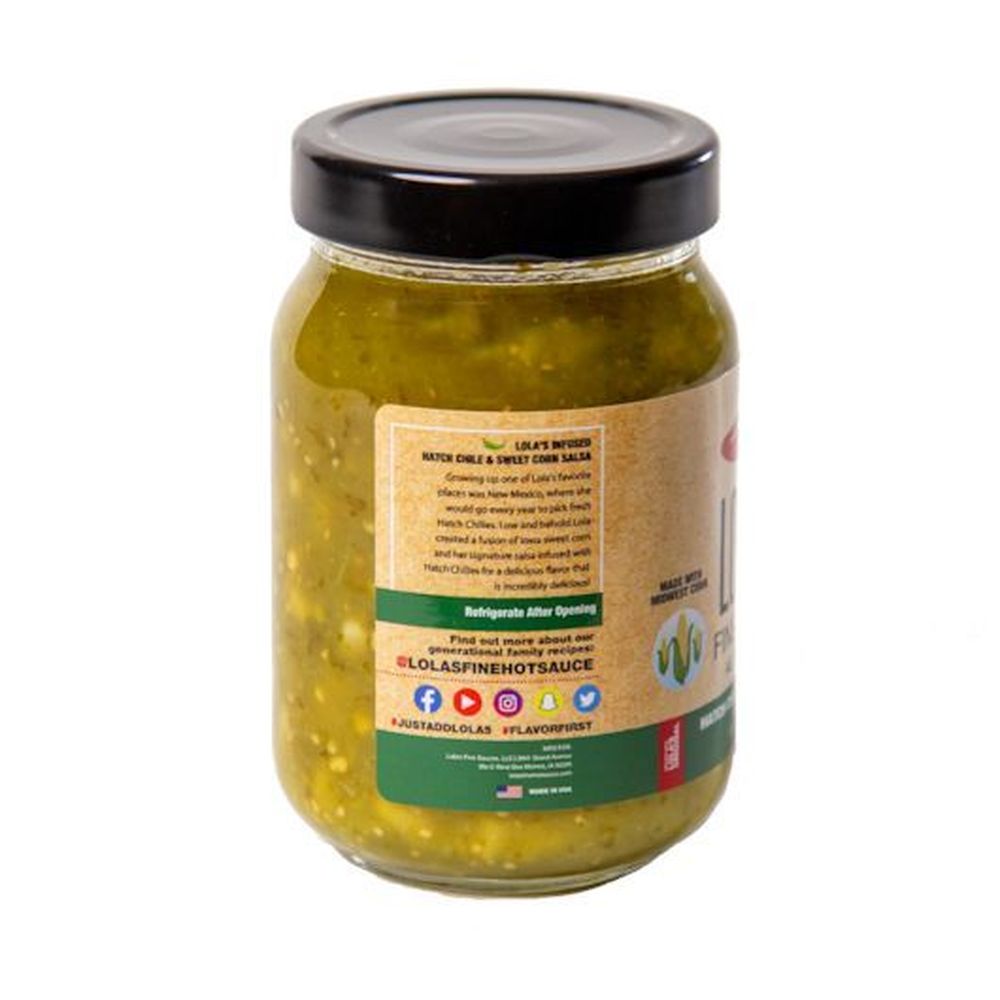 Lola's Hatch Chiles And Sweet Corn Fine Salsa, 16 Fluid Ounce -- 6 Per Case
