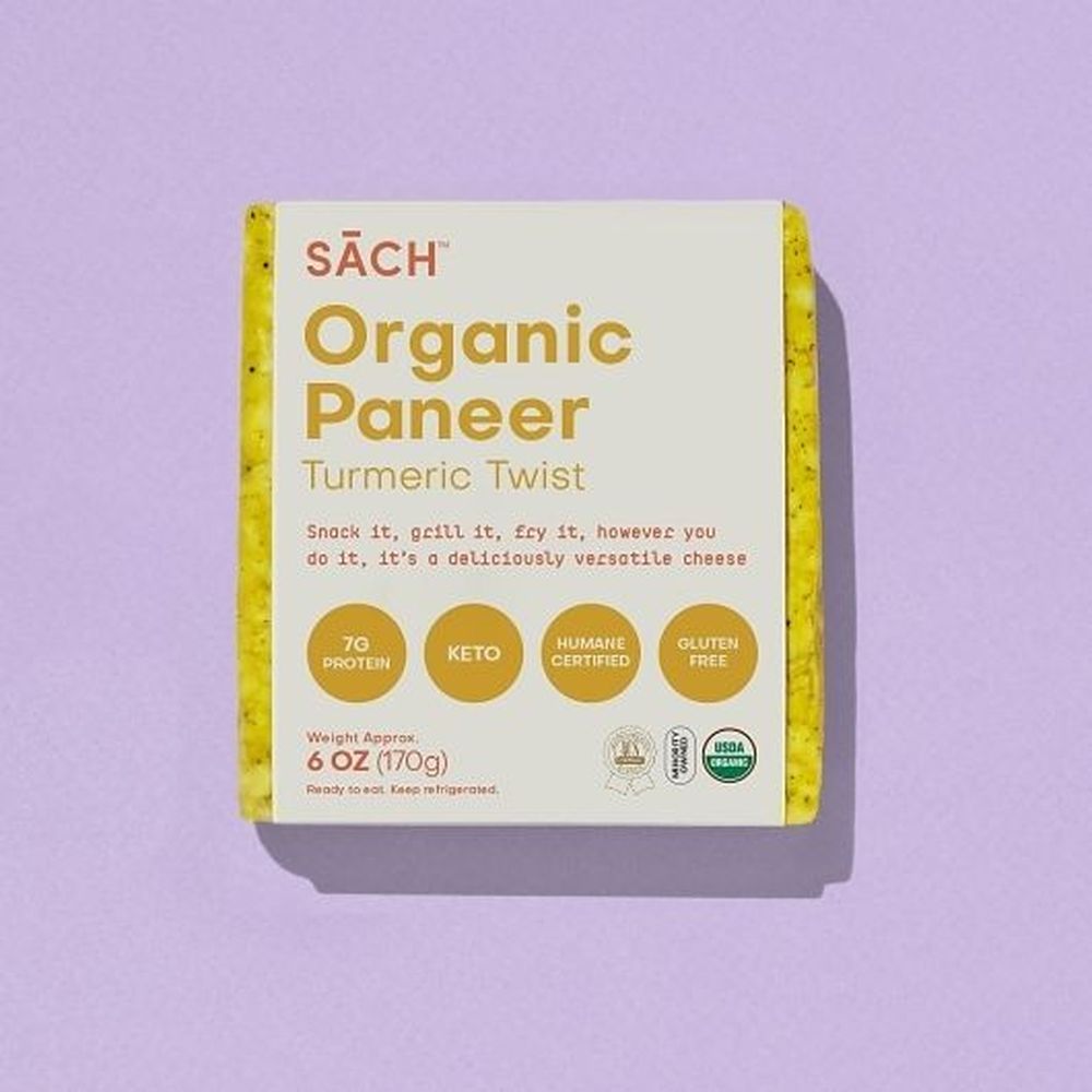 Sach Foods Organic Turmeric Twist Paneer, 6 Ounce -- 12 Per Case