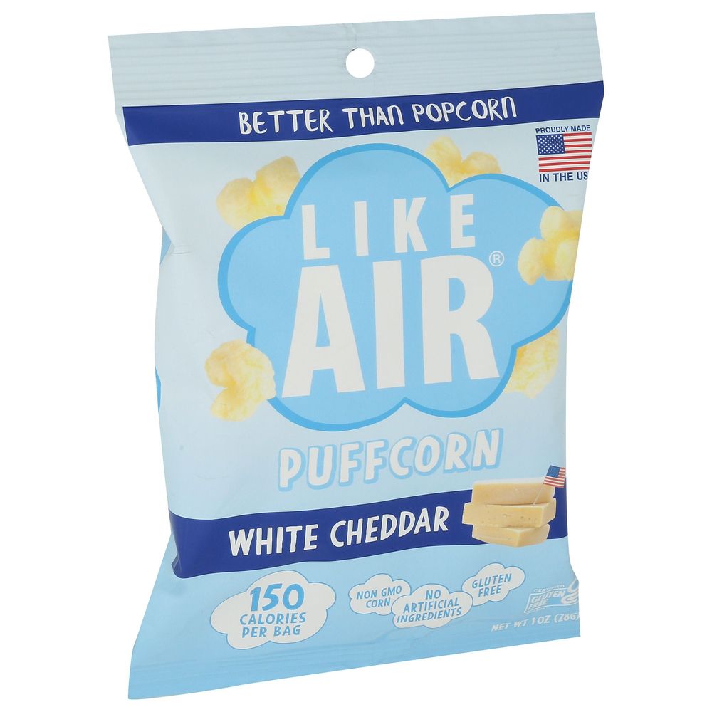 Like Air White Cheddar Puffcorn, 1 Ounce -- 8 Per Case