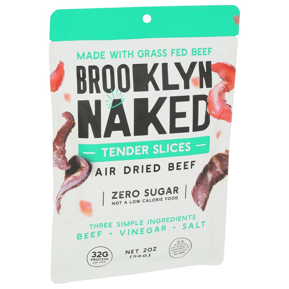 Brooklyn Biltong Naked Tender Slices Air Dried Beef, 2 Ounce -- 8 Per Case