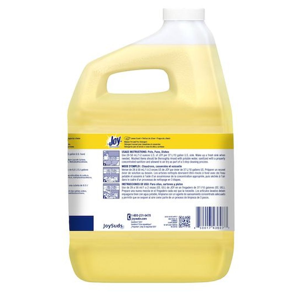 Joy Professional Lemon Scent Dish Pot And Pan Detergent, 1 Gallon -- 4 Per Case