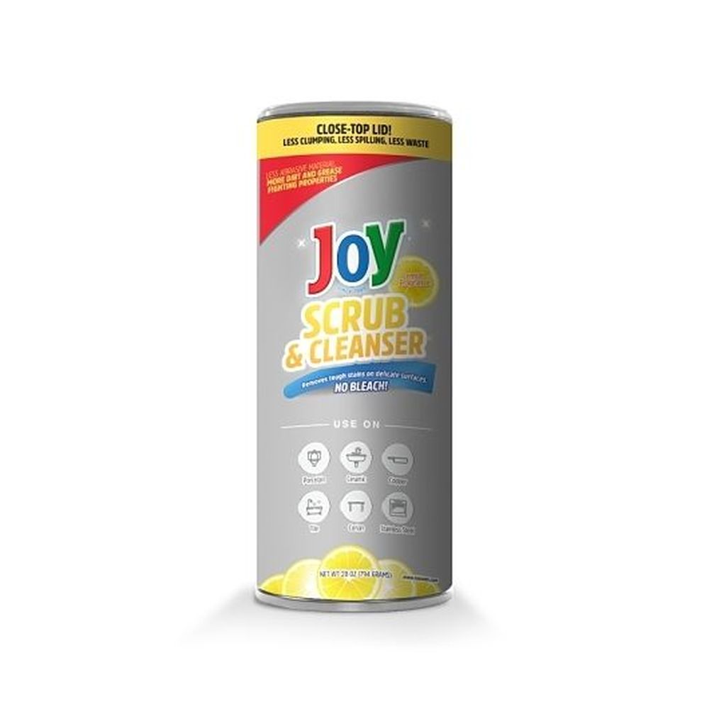 Joy Lemon Scent Scrub And Cleanser Powder, 28 Ounce -- 12 Per Case
