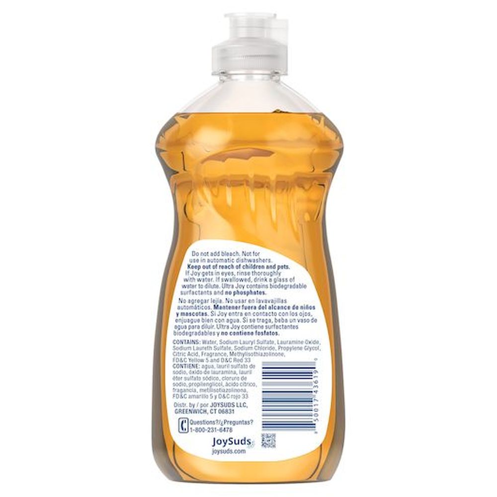 Joy Ultra Orange Scent Dishwashing Liquid, 12.6 Fluid Ounce -- 25 Per Case