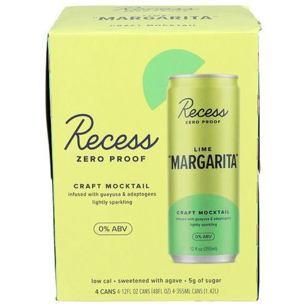 Recess Lime Margarita Craft Mocktail, 48 Fluid Ounce -- 6 Per Case
