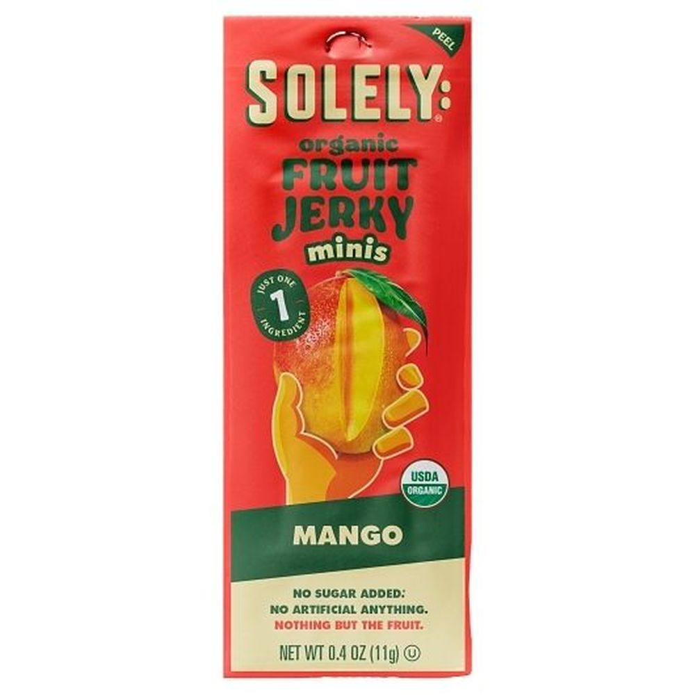 Solely Mango Mini Fruit Jerky, 0.4 Ounce -- 125 Per Case