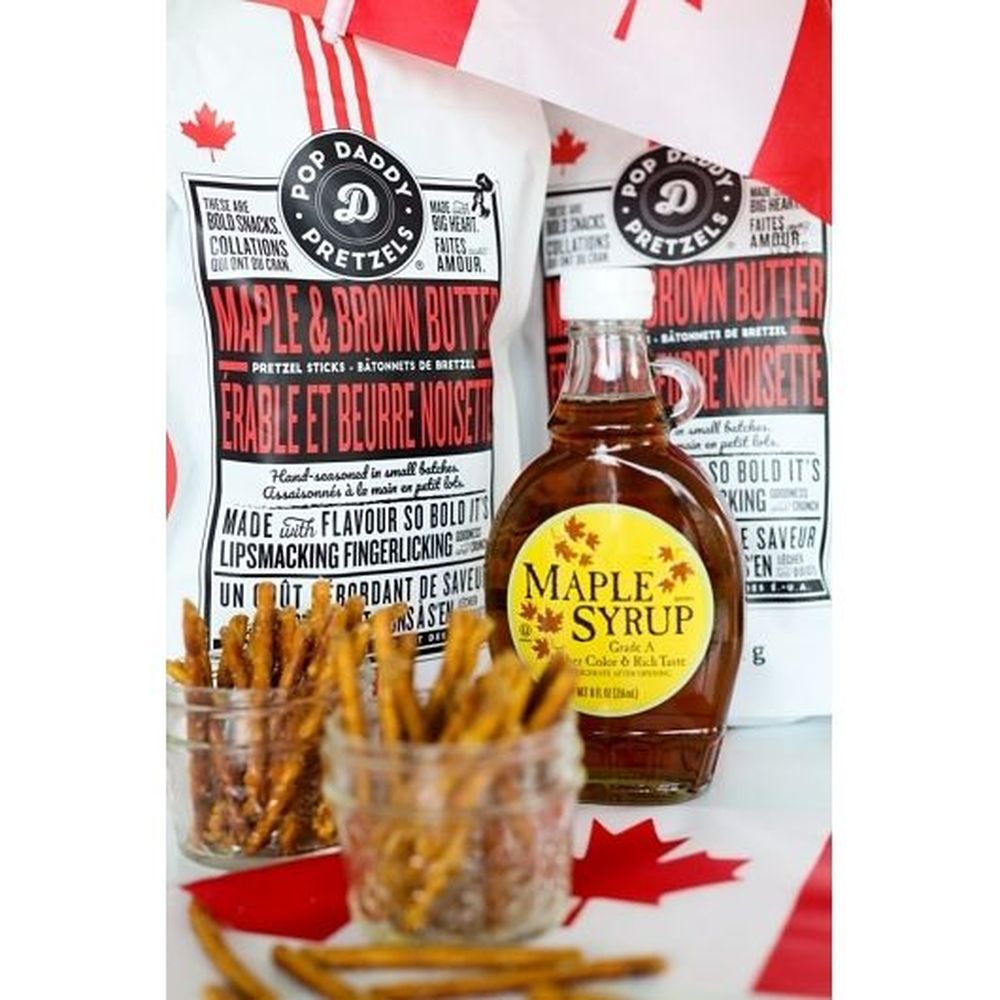Pop Daddy Powder Maple And Brown Butter Pretzel Stick, 7.5 Ounce -- 12 Per Case