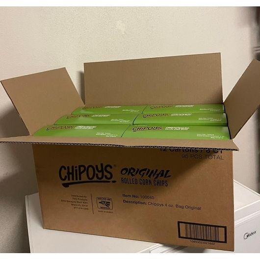 Chipoys Original Rolled Tortilla Chips Case | FoodServiceDirect