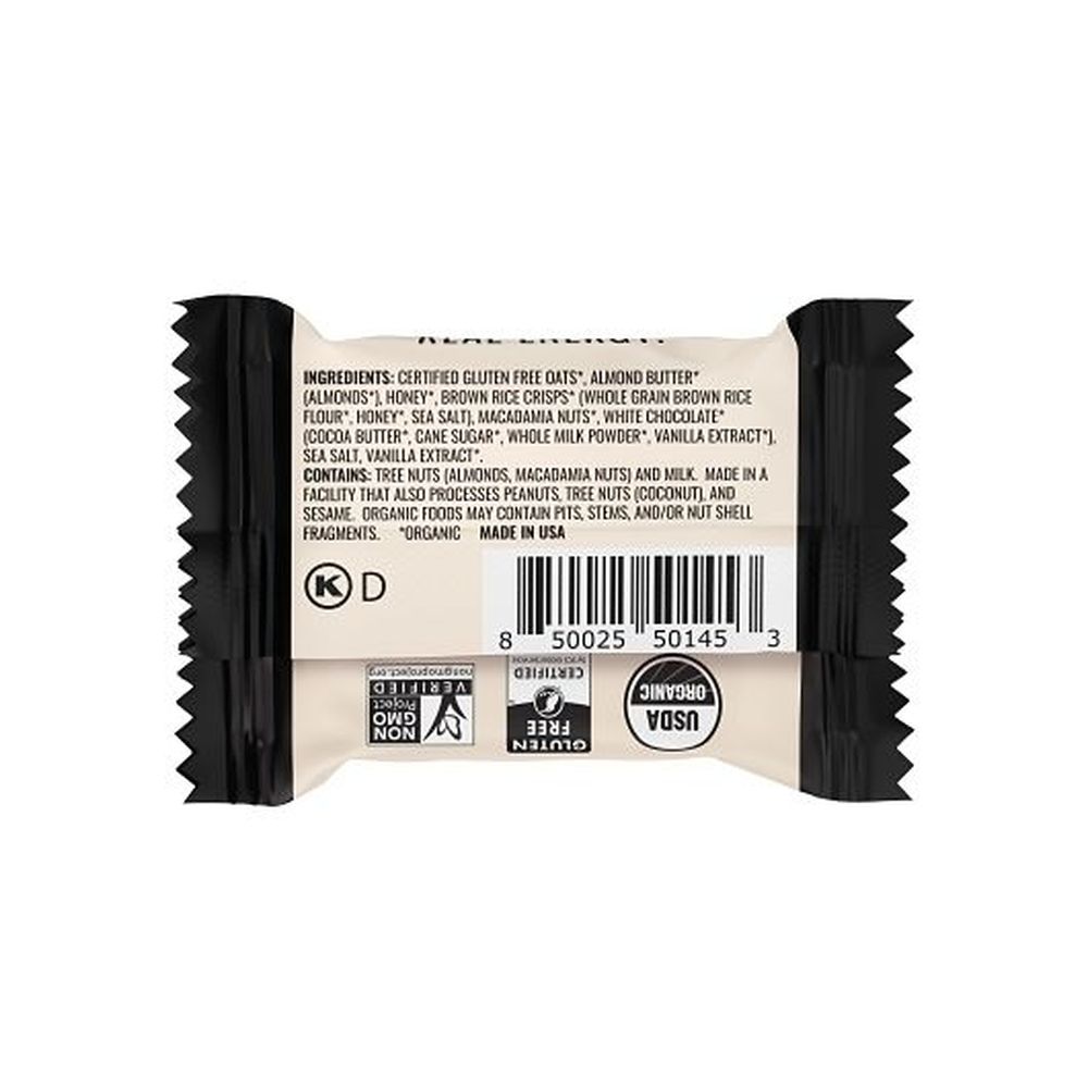 Kate's Real Food White Chocolate Macadamia Nut Mini Bar, 1.1 Ounce -- 216 Per Case