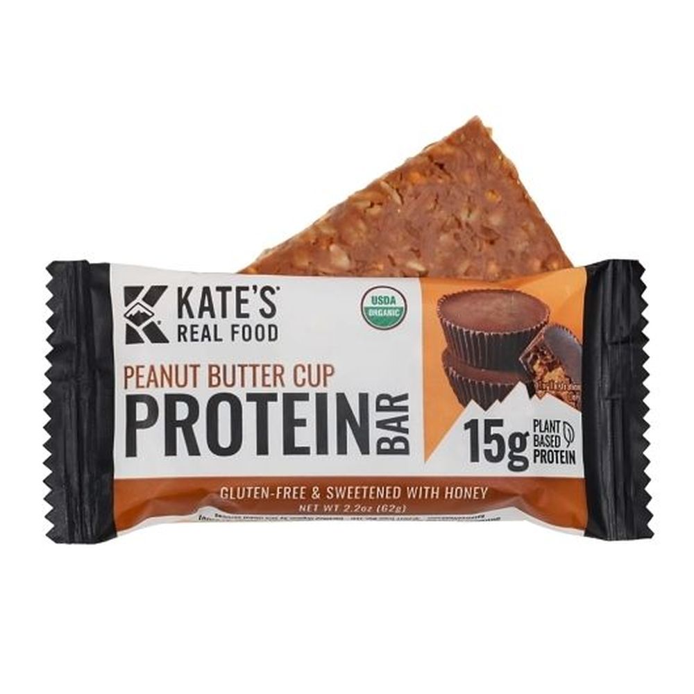 Kate's Real Food Peanut Butter Cup Protein Bar, 2.2 Ounce -- 144 Per Case
