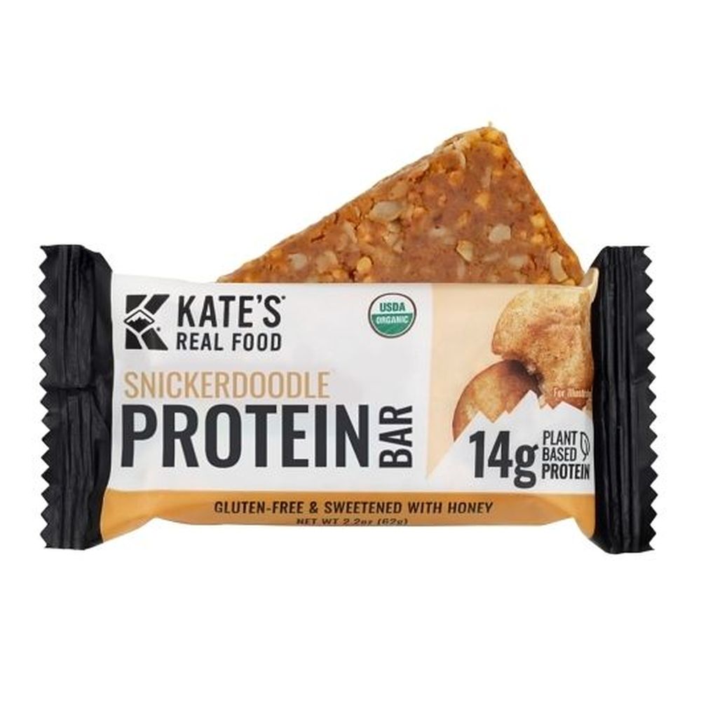 Kate's Real Food Snickerdoodle Protein Bar, 2.2 Ounce -- 144 Per Case
