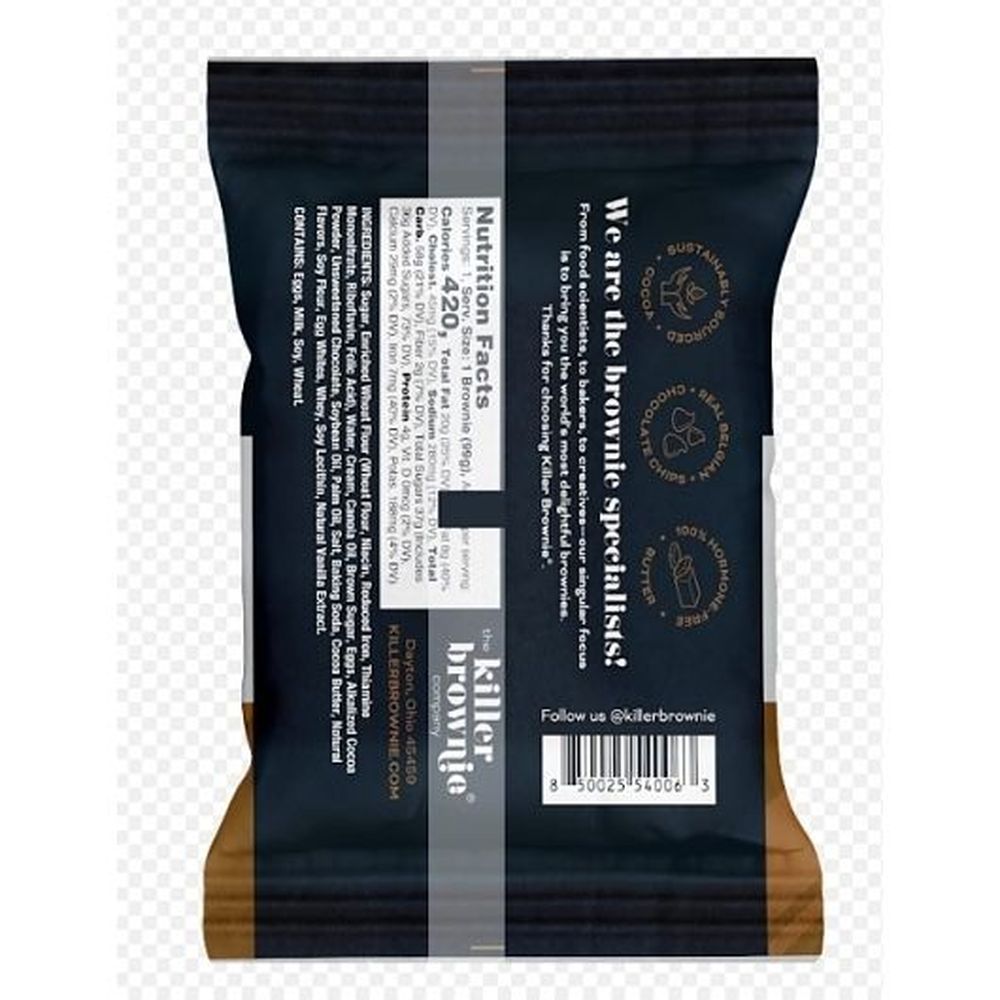 Killer Brownie Individually Wrapped Brookie, 35 Count -- 44 Per Case