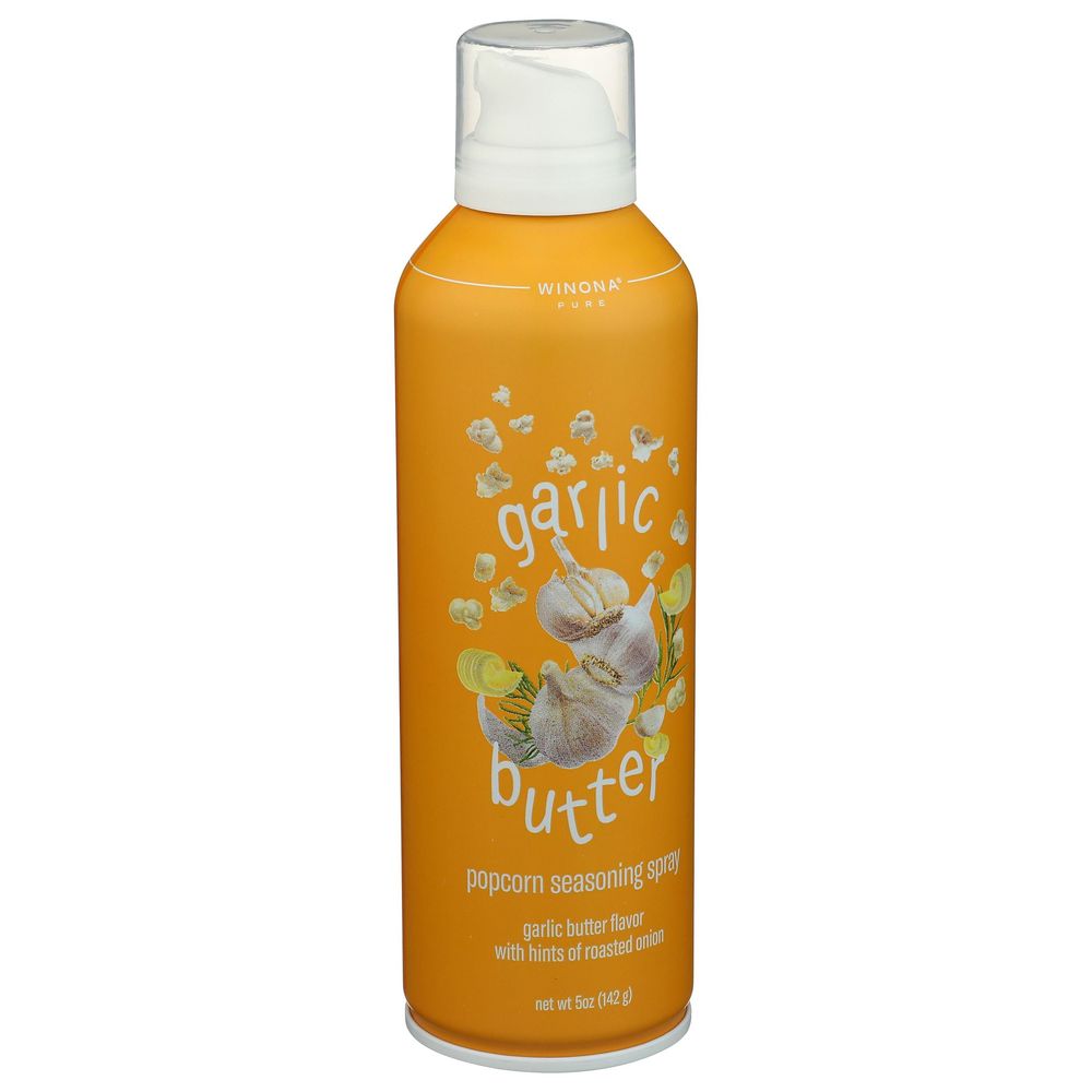 Winona Pure Garlic Butter Popcorn Seasoning Spray, 5 Ounce -- 6 Per Case