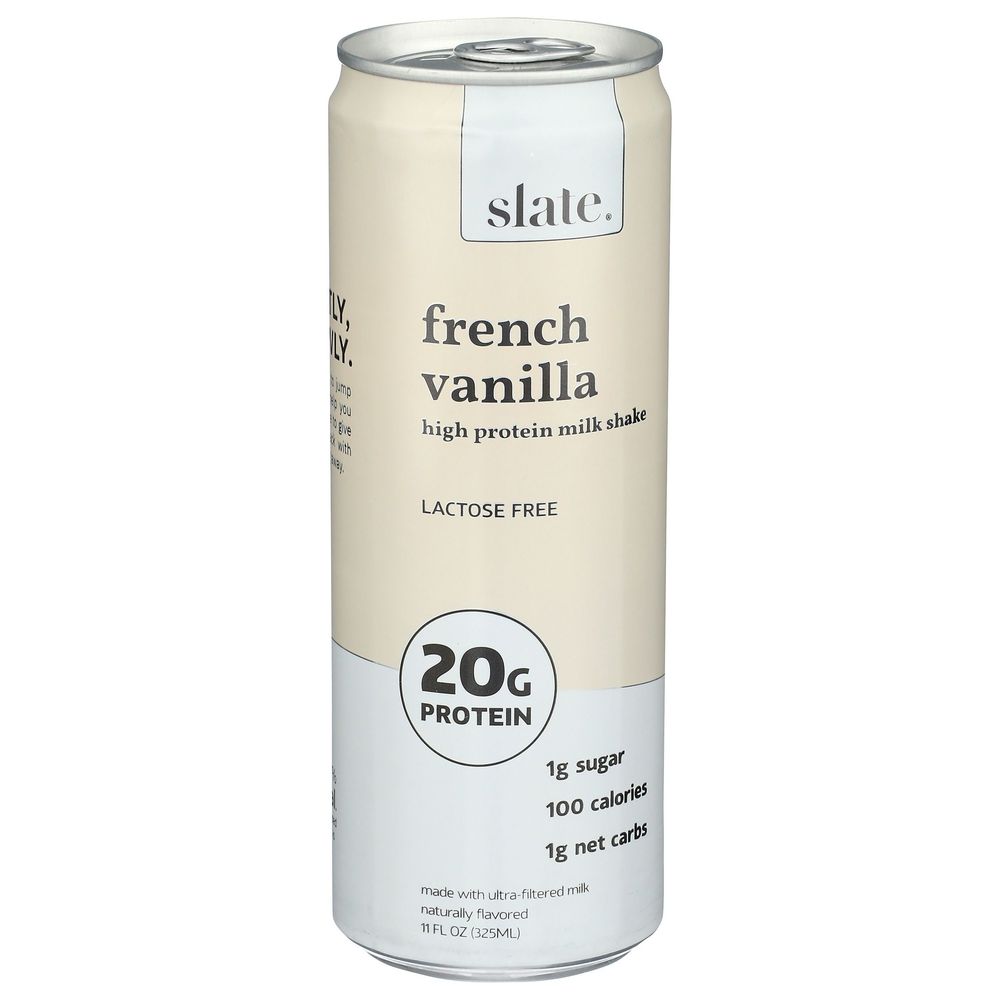 Slate French Vanilla Protein Milk Shake, 11 Fluid Ounce -- 12 Per Case