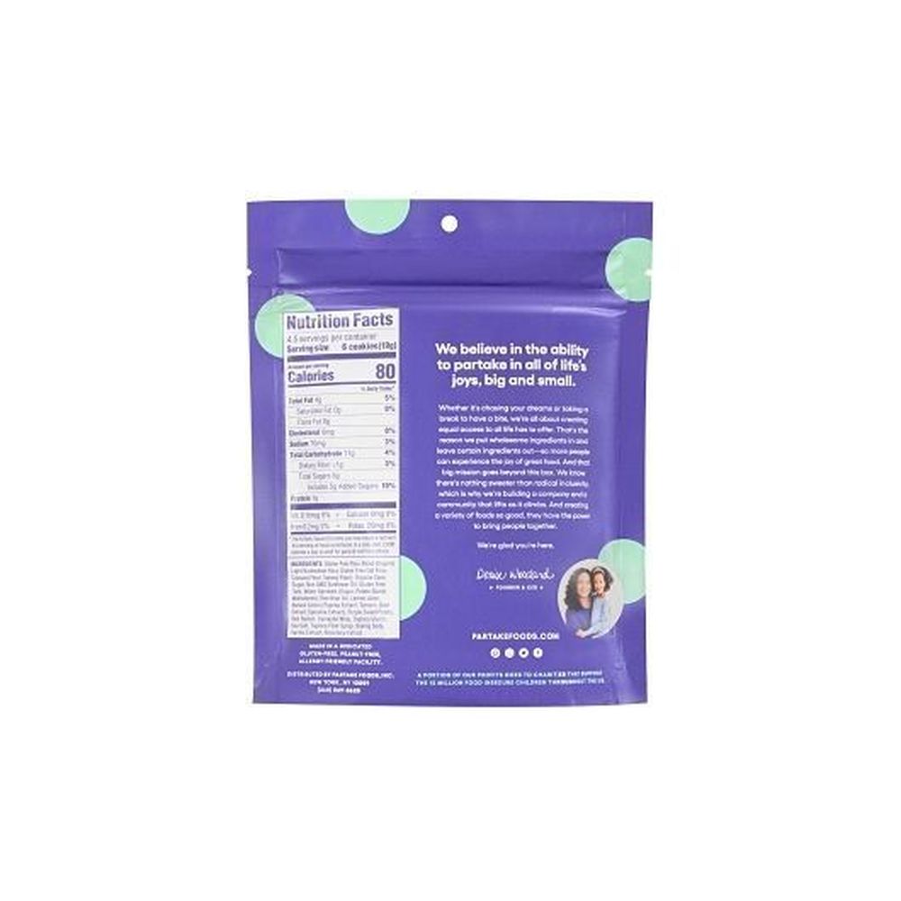 Partake Foods Vanilla Sprinkle Crunchy Cookies, 3 Ounce -- 8 Per Case