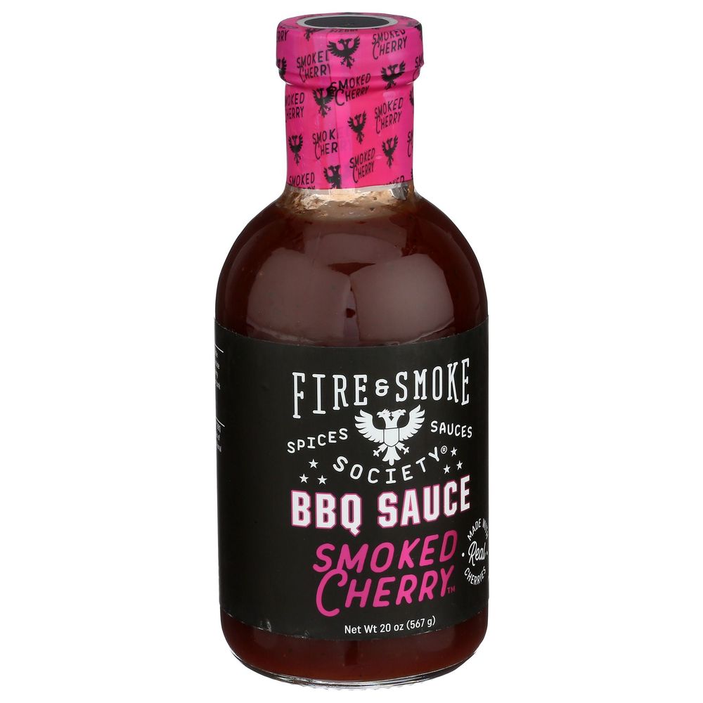 Fire And Smoke Society Smoked Cherry Bbq Sauce, 20 Ounce -- 6 Per Case