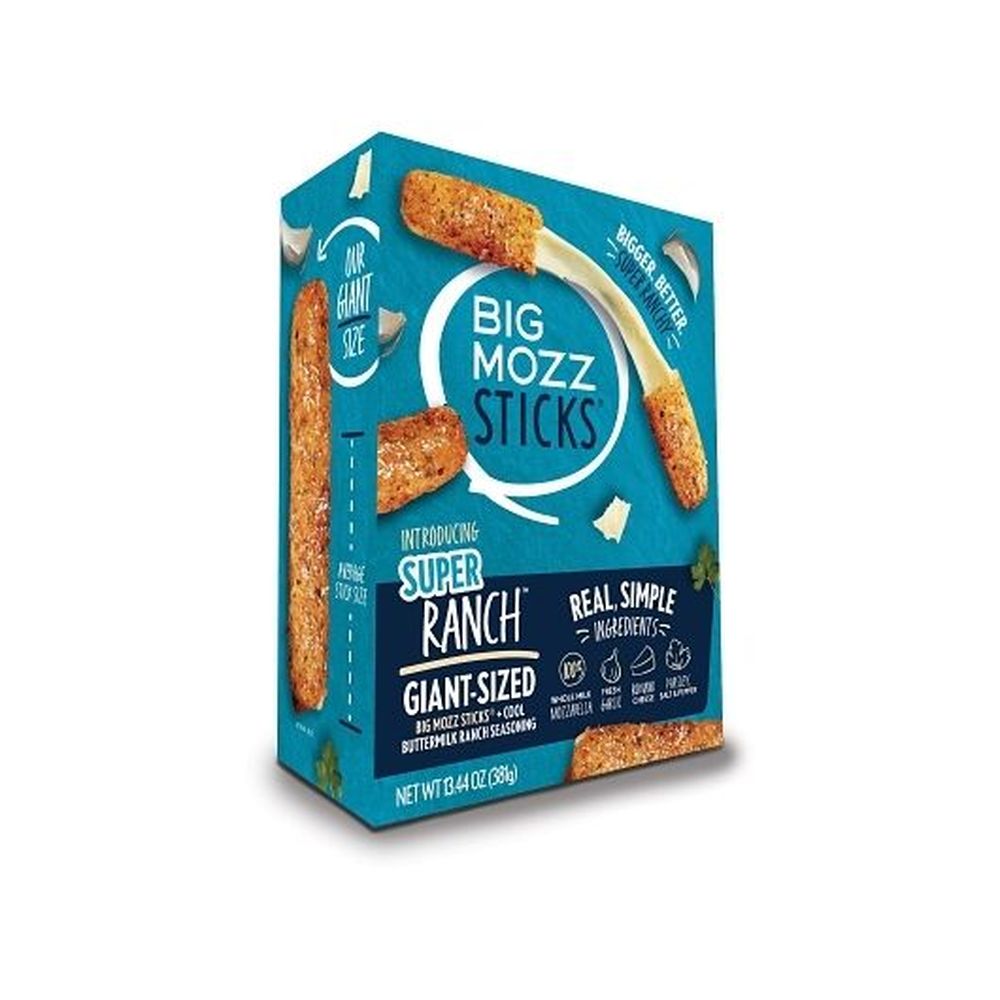 Big Mozz Premium Mozzarella Sticks With Buttermilk Ranch Seasoning, 13.44 Ounce -- 6 Per Case
