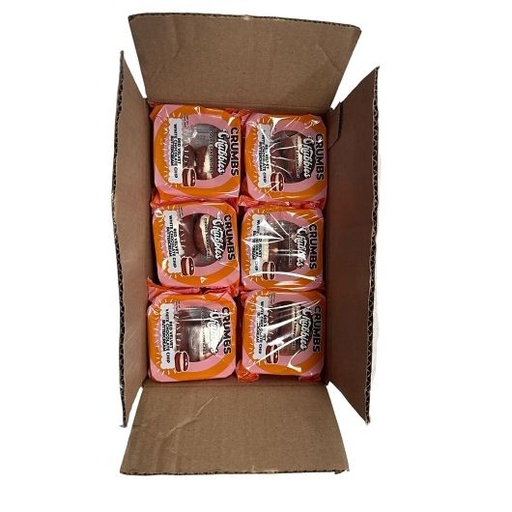 The Original Crumbs Bakeshop Chubbies Red Velvet White Buttercream Cookie Sandwich, 2.75 Ounce -- 12 Per Case