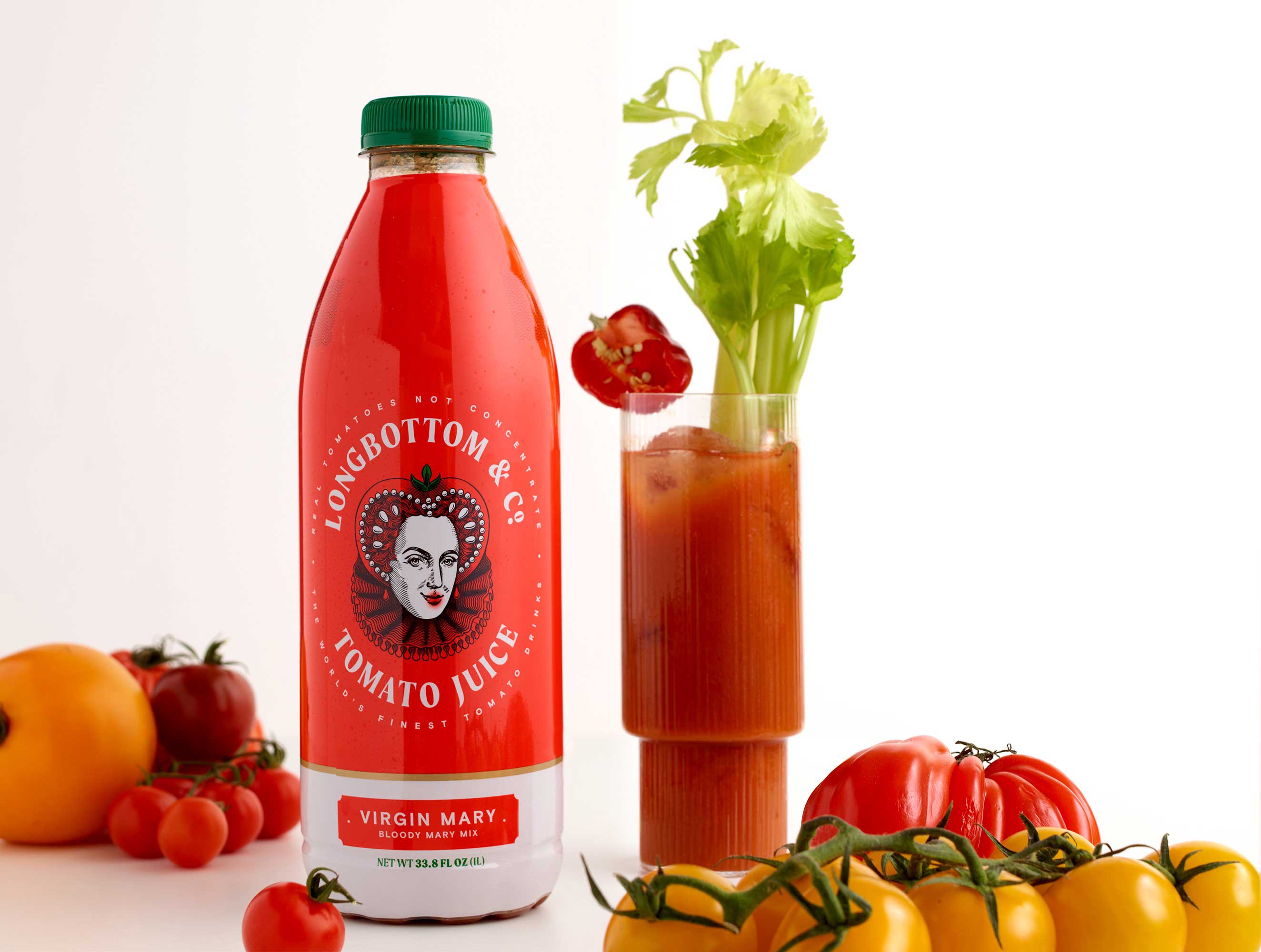 Longbottom & Co. Virgin Bloody Mary Mix (plastic Bottle), 1 Liter -- 6 Per Case