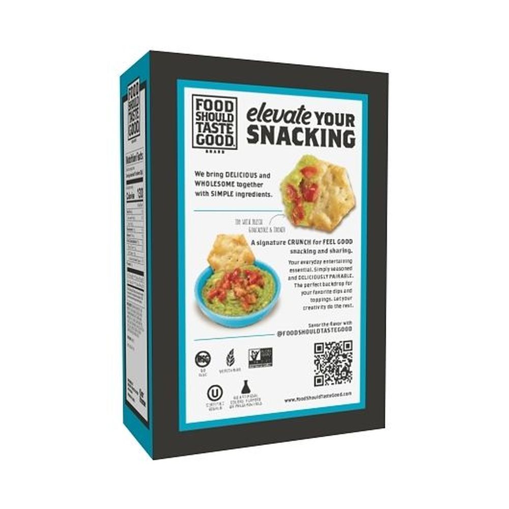 Food Should Taste Good Simply Sea Salt Pita Crackers, 5 Ounce -- 6 Per Case