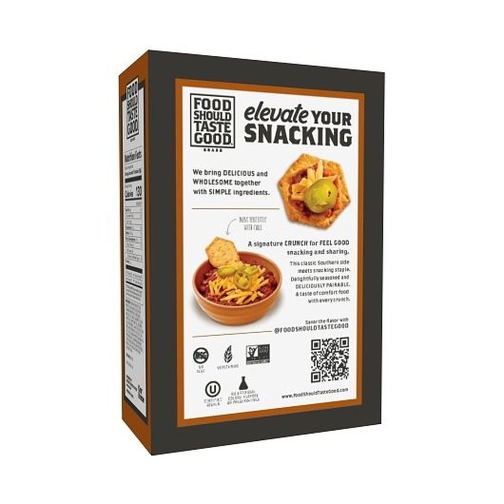 Food Should Taste Good Original Cornbread Pita Crackers, 5 Ounce -- 6 Per Case
