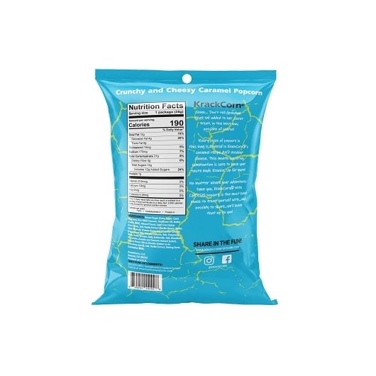 Krackcorn Crunchy And Cheesy Caramel Popcorn, 1.25 Ounce -- 12 Per Case